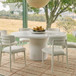 Billy - 54" Terrazzo Dining Table - Cream