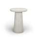Monica - Tiled Pattern Tall Side Table - Beige