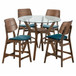 Oscar - Round Glass Counter Table Set