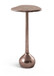 Vireo - Genuine Marble Top And Aluminum Base Drink Table - Brown / Bronze
