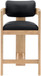 Sacha - Vegan Leather Upholstered Counter Stool With Natural Base