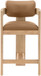 Sacha - Vegan Leather Upholstered Counter Stool With Natural Base