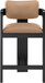 Sacha - Vegan Leather Upholstered Counter Stool With Black Base