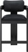 Sacha - Vegan Leather Upholstered Counter Stool With Black Base