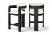 Sacha - Vegan Leather Upholstered Counter Stool With Black Base