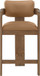 Sacha - Vegan Leather Upholstered Counter Stool With Brown Base