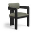 Sacha - Vegan Leather Upholstered Dining Chair With Black Base (Set of 2)