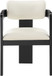 Sacha - Vegan Leather Upholstered Dining Chair With Black Base (Set of 2)
