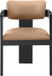 Sacha - Vegan Leather Upholstered Dining Chair With Black Base (Set of 2)