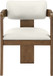Sacha - Vegan Leather Upholstered Dining Chair With Brown Base (Set of 2)