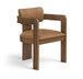 Sacha - Vegan Leather Upholstered Dining Chair With Brown Base (Set of 2)