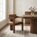 Sacha - Vegan Leather Upholstered Dining Chair With Brown Base (Set of 2)