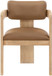 Sacha - Vegan Leather Upholstered Dining Chair With Natural Base (Set of 2)