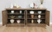 Brockway - 4-Door Dining Sideboard Buffet Cabinet - Barley Brown