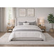 Angeline - Complete Queen Non-Storage Bed - Gray Fabric