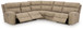 Next-Gen Durapella - 6 Piece Power Reclining Sectional Set