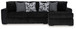 Midnight-Madness - 4 Piece Sectional Set