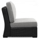 Beachcroft - 5-Piece Outdoor Sectional - Black / Light Gray