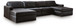 Modmax II - 4-Piece Double Chaise Sectional - Black