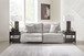 Acklen Place - 2-Piece Power Reclining Sectional Loveseat - Pewter