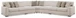 Ballyton - 5-Piece Sectional - Sand