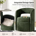 Webster Forest 25.5 in. W Modern Movable Dining Chair with Storage