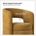Webster Golden 25.5 in. W Modern Movable Dining Chair with Storage