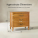 Weer Acorn Farmhouse Solid Wood 3-Drawer 26 in. W Nightstand