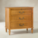 Weer Acorn Farmhouse Solid Wood 3-Drawer 26 in. W Nightstand