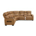 Fairway 3-Piece Power Reclining Sectional with Consoles, Power Headrests, Storage Arms(Top and Side), Cup holders, Charging Ports, Wireless speakers and LED lighting