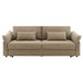 Turpin - Sofa With Sleeper, 2 Pillows & Storage - Brown Boucle