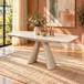 Cassian - Dining Table With Ceramic Top - Cream