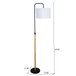 Lior - Arc Floor Lamp With Cylinder Shade - Black