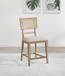 Kailani - Radio Weave Cane Counter Dining Side Chair (Set of 2) - Beige Oak