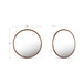 Alcott - Accent Round Mirror Small - Walnut
