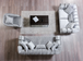 Santana Silver Velvet Sofa 89" & Loveseat 69" Set