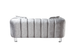 Santana Silver Velvet Sofa 89" & Loveseat 69" Set