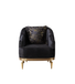 Santana Black Velvet Sofa 89" & Loveseat 69" Set