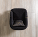 Santana Black Velvet Sofa 89" & Loveseat 69" Set