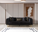 Santana Black Velvet Sofa 89" & Loveseat 69" Set