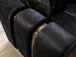 Santana Black Velvet Sofa 89" & Loveseat 69" Set
