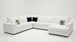 Gae Eggshell Sectional with Chaise
