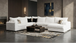 Gae Eggshell Sectional with Chaise