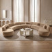 Avra - 192" Velvet Performance Fabric Upholstered Sectional
