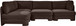 Hammond - Velvet Performance Fabric Upholstered 4 Piece Armless Sectional