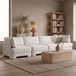 Hammond - Velvet Performance Fabric Upholstered 4 Piece Sofa
