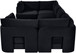 Hammond - Velvet Performance Fabric Upholstered 6 Piece U-Shaped Sectional