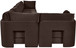 Hammond - Velvet Performance Fabric Upholstered 6 Piece L-Shaped Sectional