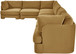 Hammond - Velvet Performance Fabric Upholstered 7 Piece Sectional