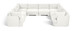 Hammond - Velvet Performance Fabric Upholstered 8 Piece U-Shaped Sectional